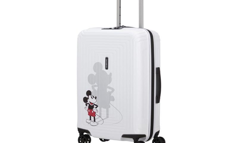 Carry on de Samsonite para el Centenario de Disney en blanco