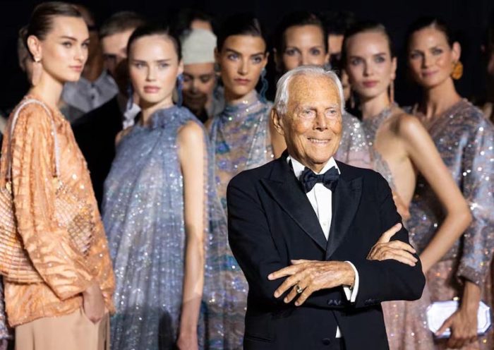 Giorgio Armani, desfile en Nueva York 2024