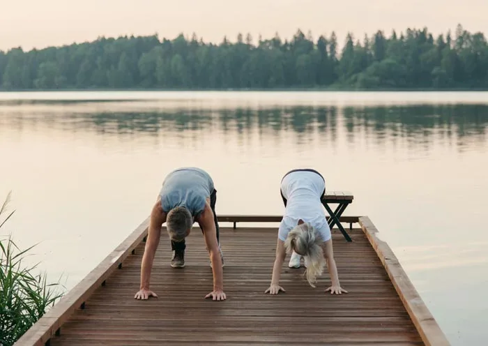 Bienestar wellness yoga streching entrenar